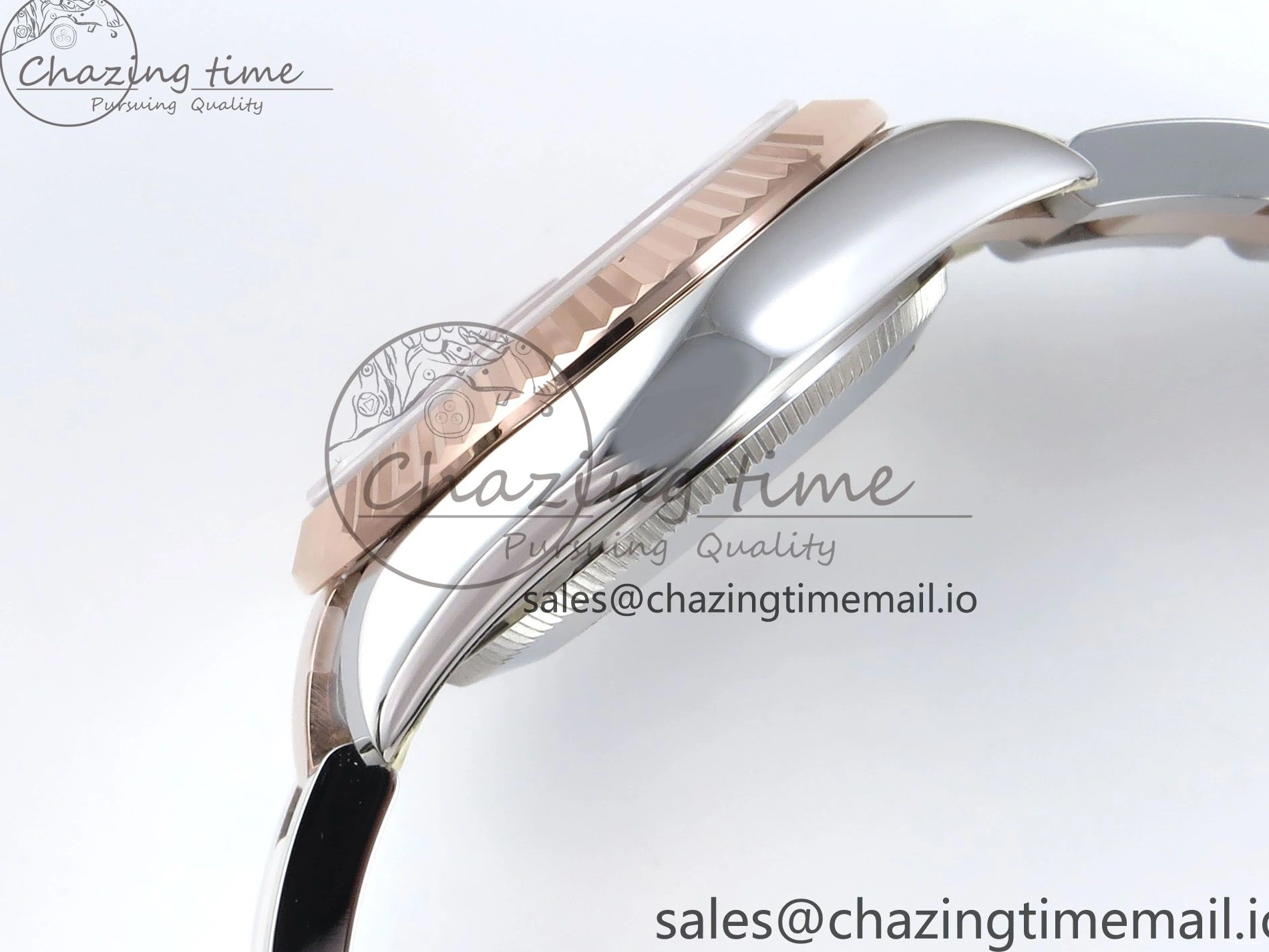 MiroTime 0218 DateJust 31 278271 ARF 1:1 Best Edition 904L Steel Purple Roman Diamonds Dial on SS RG Oyster Bracelet ETA TechFriendly 523